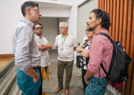 Ministro de Educación Daniel Rojas y viceministro Ricardo Moreno en la Universidad de Antioquia
