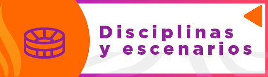 Botón que enlaza a información de Disciplinas y escenarios