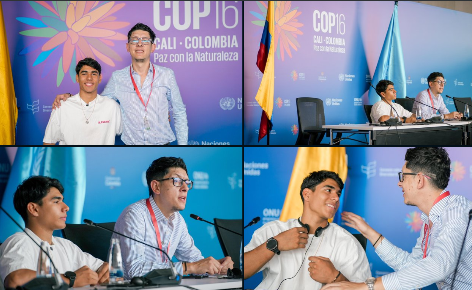 Ángel Barajas y Ministro Daniel Rojas en la COP16
