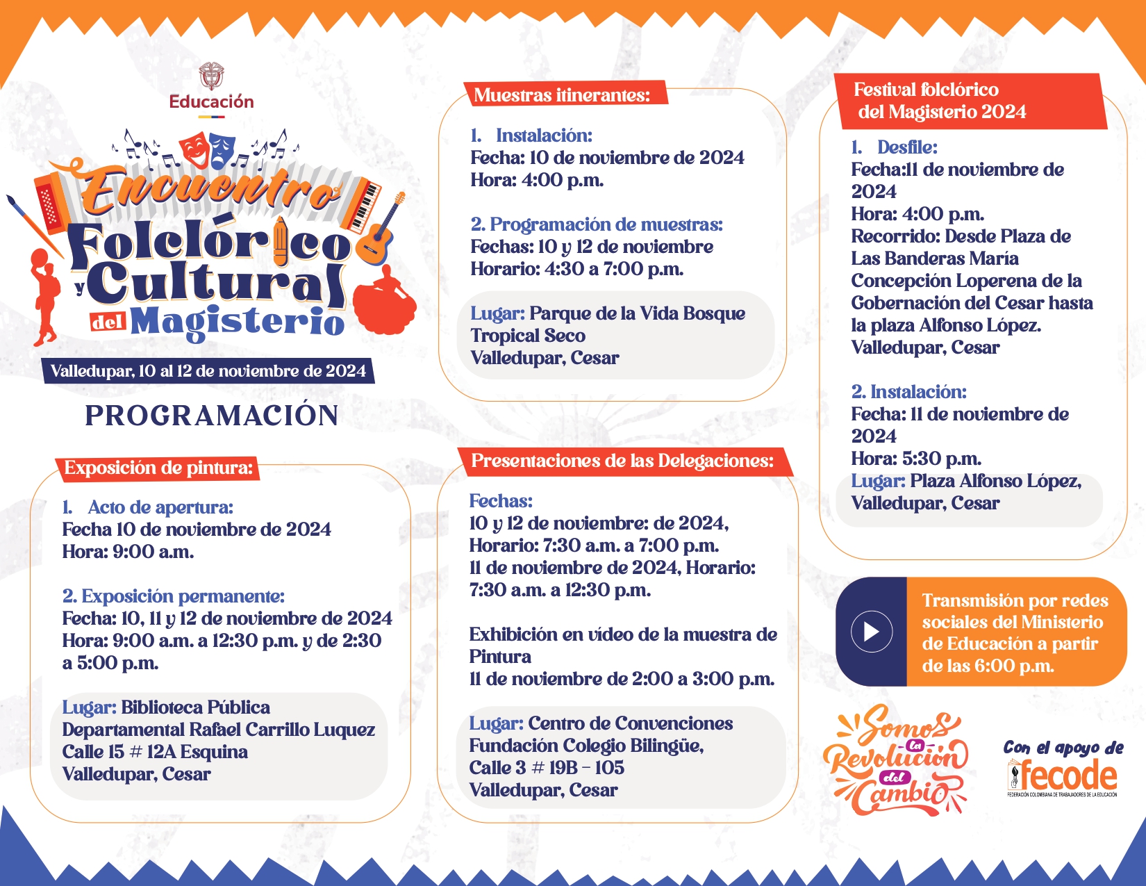 Programación Encuentro Folclórico