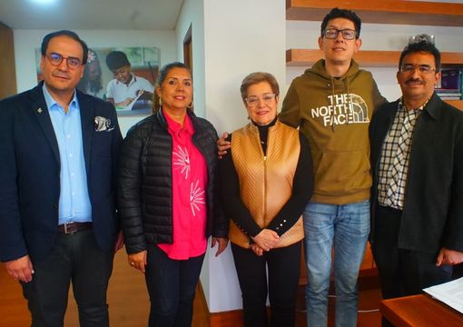 Ministro de Educación Daniel Rojas, ministra de Trabajo Gloria Inés Ramírez y delegados del Ministerio de Hacienda, Fiduprevisora S.A. y Fecode