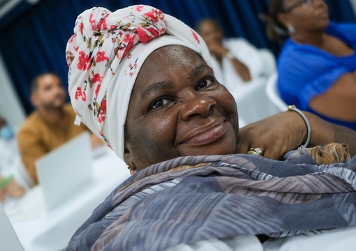 Rostro de mujer afro de San Andrés