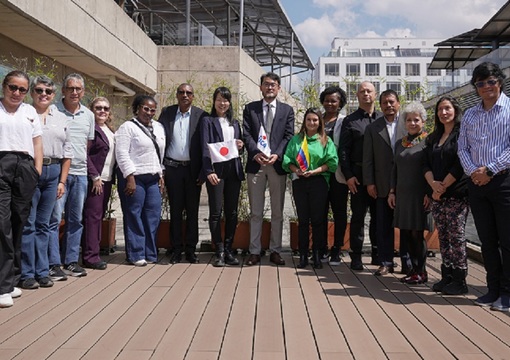 Grupo de educadores que viajan al Japón