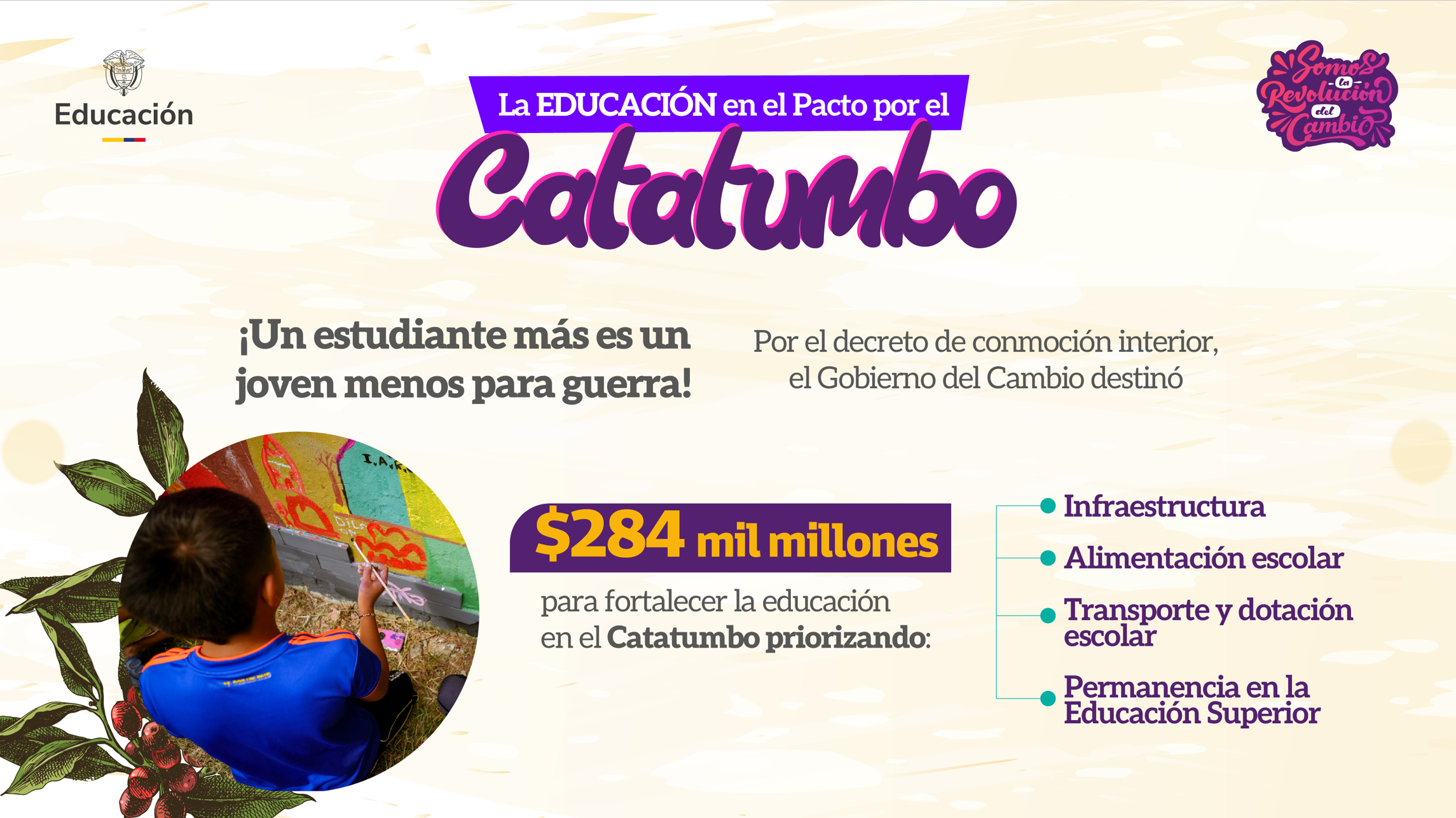 La educación en el Pacto por el Catatumbo
