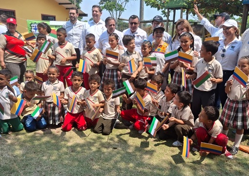 Viceministra Gloria Carrasco en entrega de proyectos de Obras por Impuestos en Arauquita