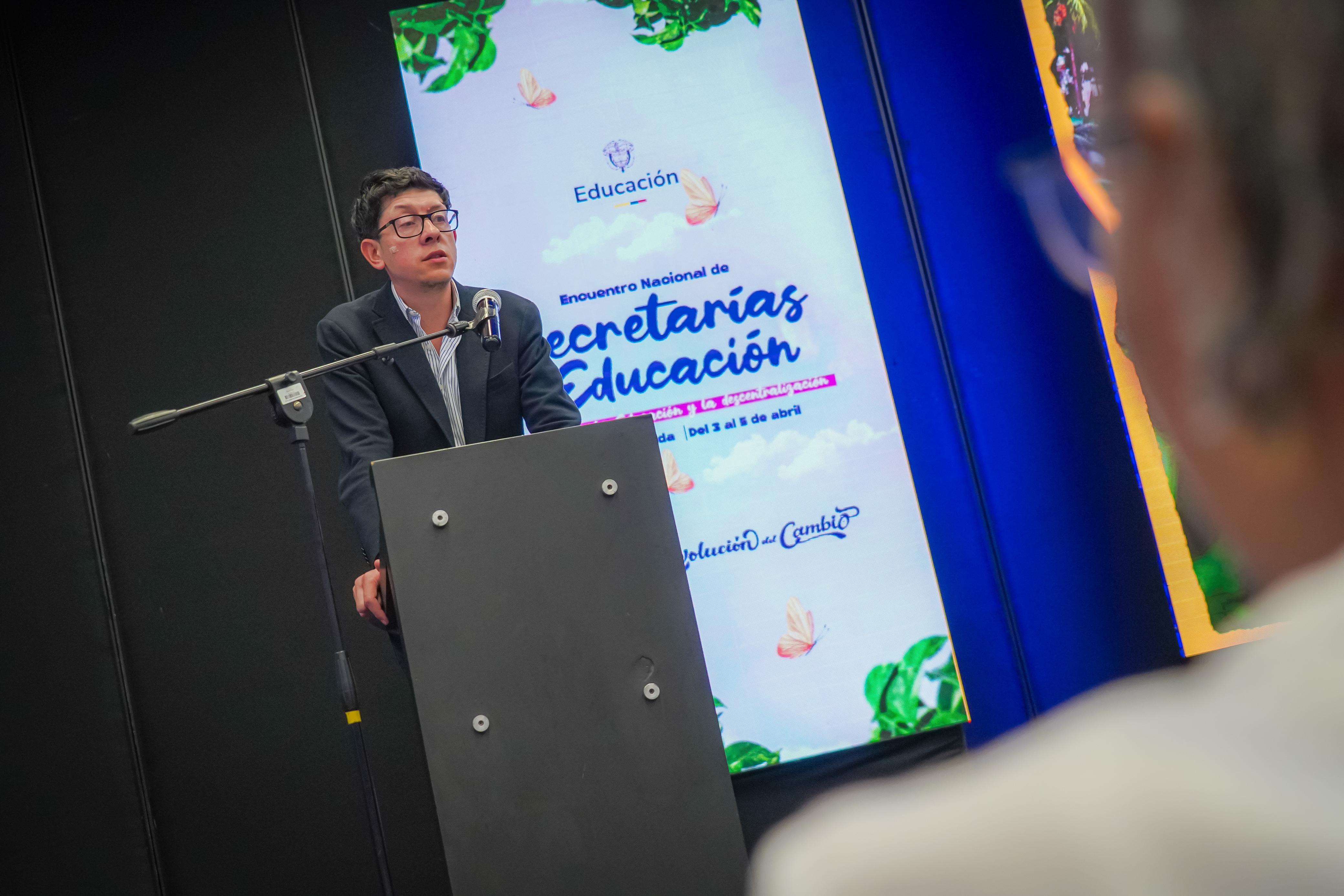 Daniel Rojas Medellín, Ministro de Educación, en el encuentro de Secretarías de Educación