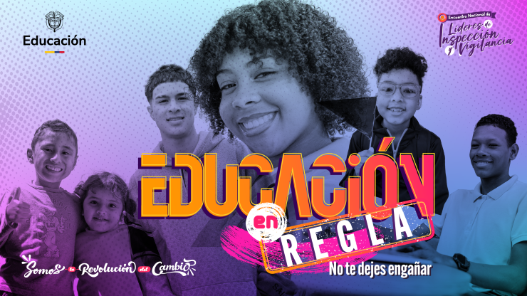 Pieza gráfica Educación en Regla