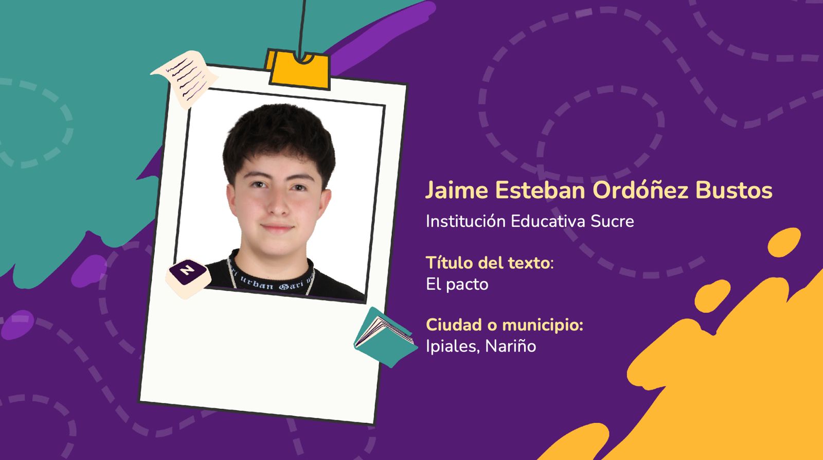 Ganadores del Concurso Nacional de Escritura: Historias de Paz