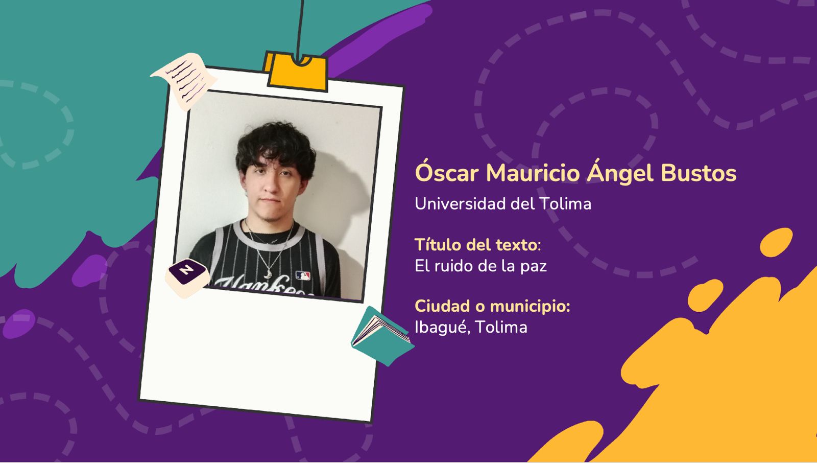 Ganadores del Concurso Nacional de Escritura: Historias de Paz