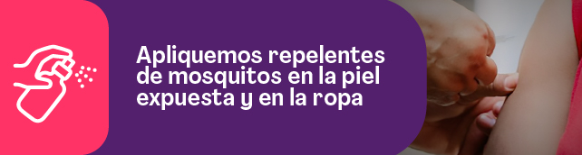 Botón que enlaza a recomendaciones del uso de repelentes
