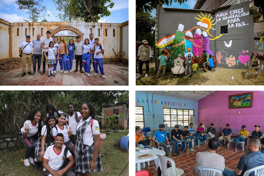 Grupo de estudiantes que se verán beneficiados