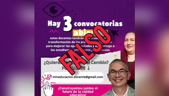 Ministerio de Educación alerta sobre convocatoria falsa para docentes