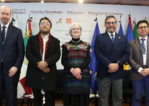 Viceministro de Educación Superior con representante de la  III Cumbre Académica y del Conocimiento CELAC–UE