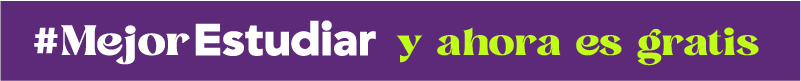 Botón que enlaza a Mejor estudiar y ahora es gratis