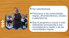 Convocatoria del Icetex para comunidades negras