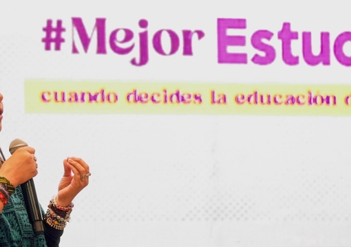 Viceministra Gloria Carrasco en instalacion evento del Plan Decenal de Educacion