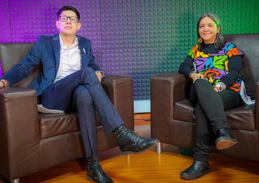 Ministro Daniel Rojas y la Viceministra Gloria Carrasco