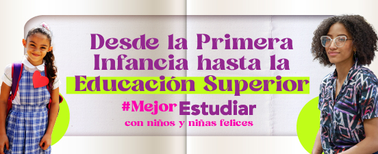 Botón que enlaza al sitio de logros Primera infancia, Preescolar básica y media y Superior