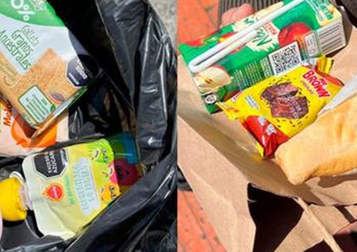 Imágenes de los refrigerios entregados