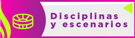 Botón que enlaza a información de Disciplinas y escenarios