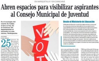 Abren espacios para visibílizar aspirantes al Consejo Municipal de Juventud