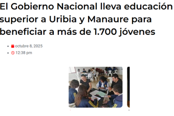 El Gobierno Nacional lleva educación superior a Uribia y Manaure para beneficiar a más de 1.700 jóvenes