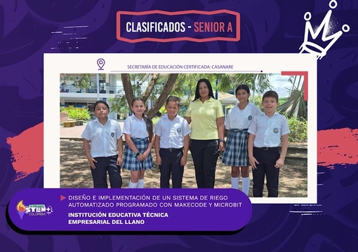 Niños Institución Educativa Técnica Empresarial del Llano