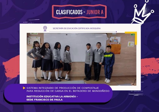 Equipo clasificado en Cundinamarca