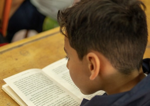 Niño leyendo un libro