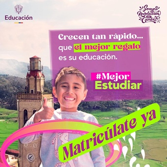 ¡A matricularnos se dijo! Cada niño, niña y joven merece seguir aprendiendo