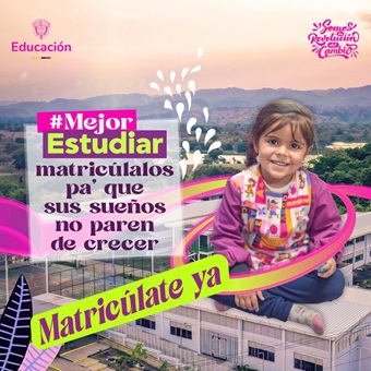 Ministerio de Educación inicia campaña Mejor Estudiar, Matricúlate Ya para el periodo 2026