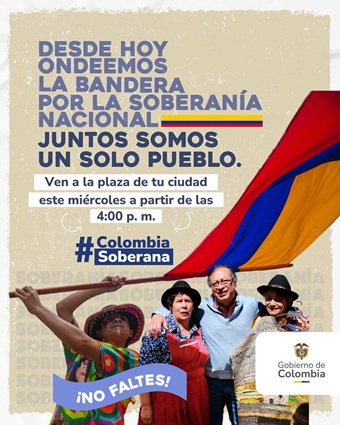 El pueblo colombiano se une y se moviliza para defender la soberanía nacional y la democracia del país