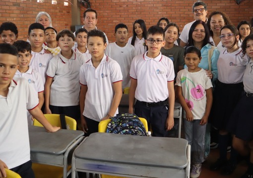Foto de viceministra en cucuta en el inicio de clases