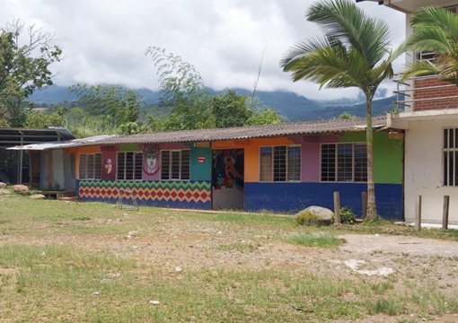 Establecimiento educativo en el corregimiento de El Plateado, en el municipio de Argelia