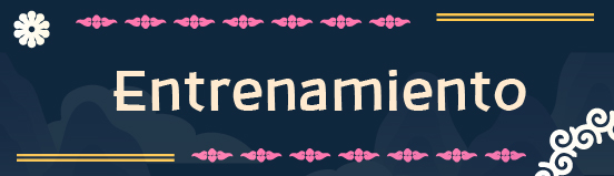 Botón que enlaza a la información de entrenamiento