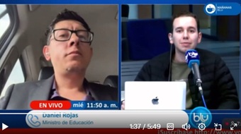Ministro Daniel Rojas en entrevista en Blu Radio