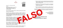 Imagen de documento falso