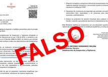 Imagen de documento falso
