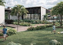 Render de infraestructura educativa