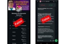 Chat de falsos funcionarios