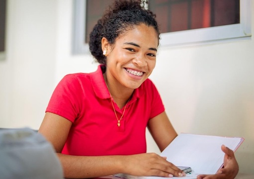 Joven estudiante de Colombia