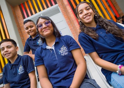 Foto de estudiantes de Barranca de Upía Meta