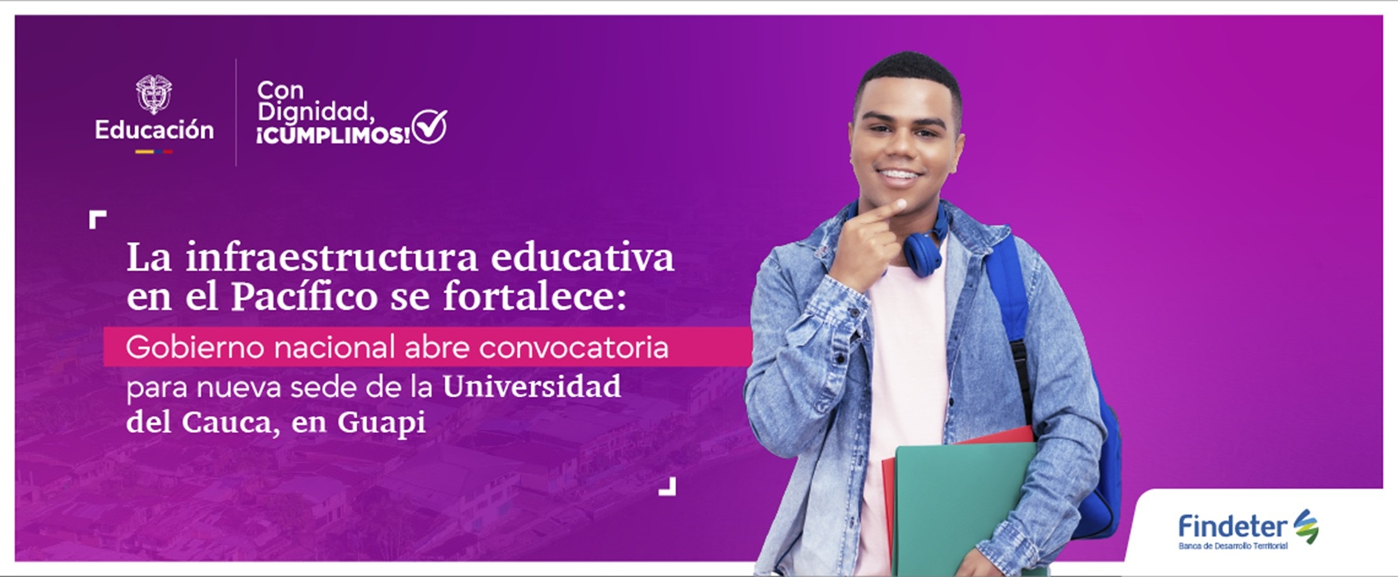 Diseño Gobierno Petro abre convocatoria por cerca de $28.000 millones para nueva sede universitaria en Guapi