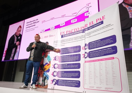 Director de la UApA, Sebastián Rivera Ariza en el encuentro nacional de secretarios y secretarias de Educación