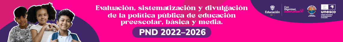 Banner que enlaza al micrositio Política pública de Educación Preescolar, Básica y Media