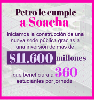 Iniciamos la construcción de una nueva sede pública gracias a una inversión de más de $11.600 millones que beneficiará a 360 estudiantes por jornada.