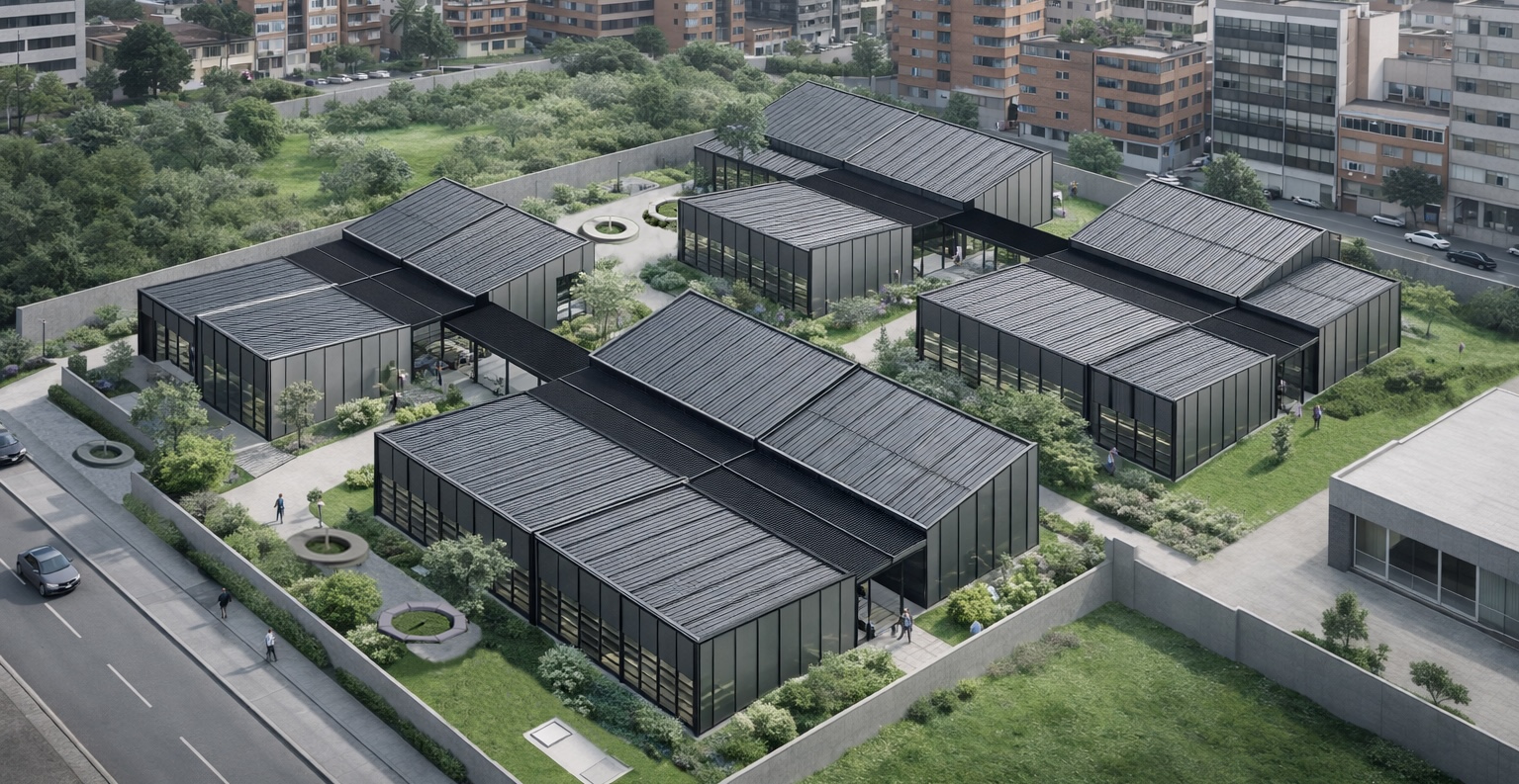 Render de la nueva Universidad de Cundinamarca en Soacha