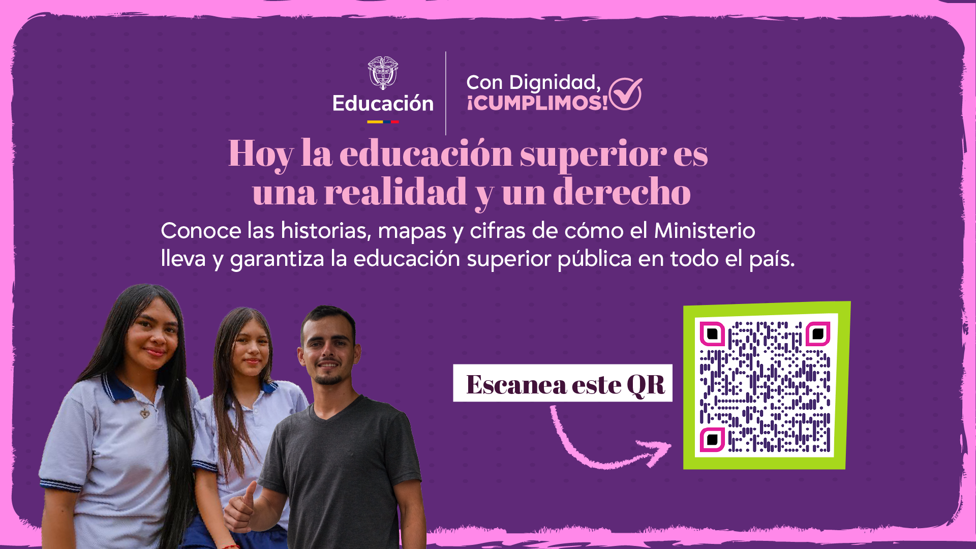 Hoy la Educación Superior es una realidad y un derecho