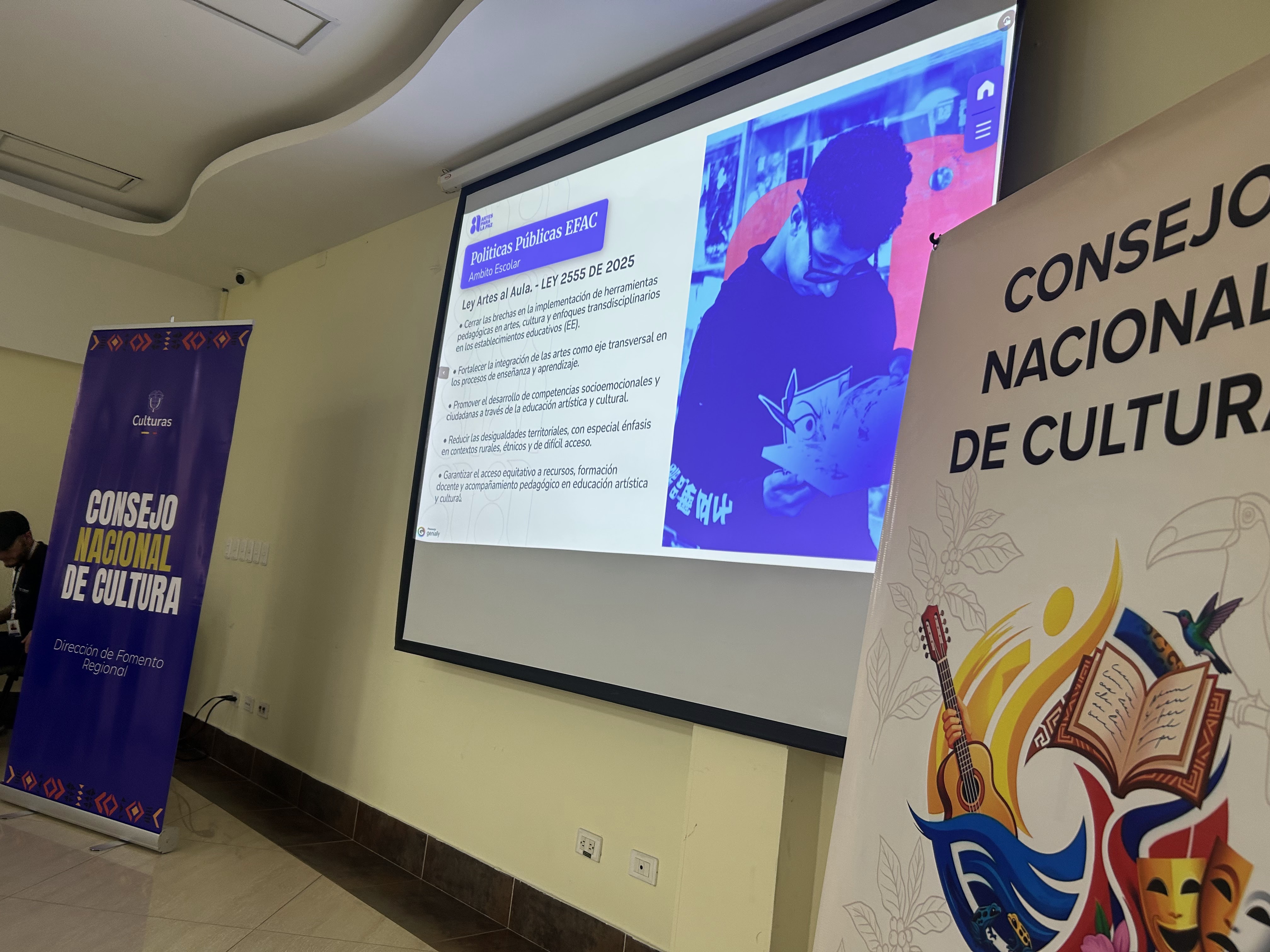 Socializaciones en el Consejo Nacional de Cultura