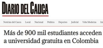 Más de 900 mil estudiantes acceden a universidad gratuita en Colombia